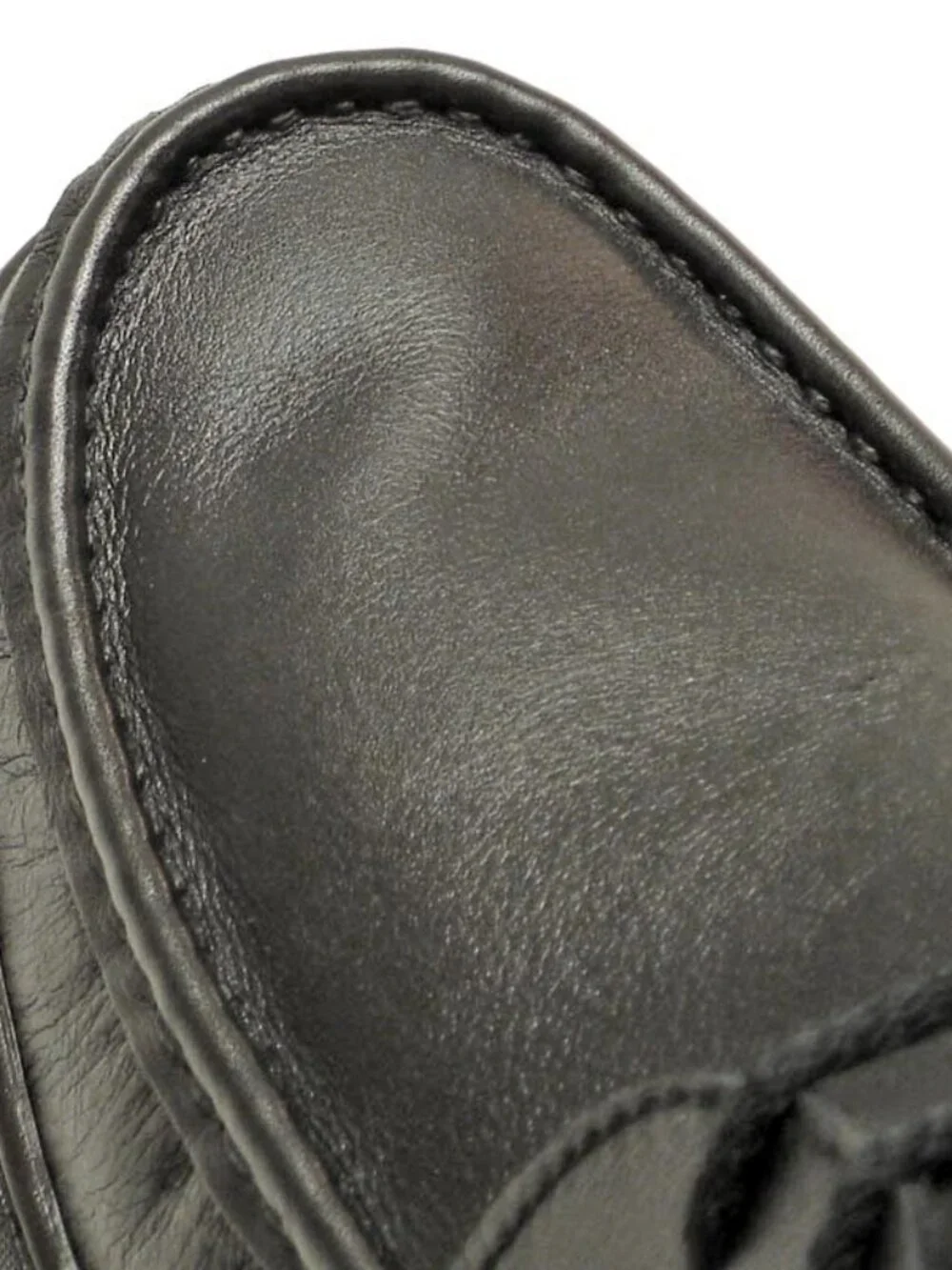 5422 Paco Black Leather Lace up Pinosos Made in Spain